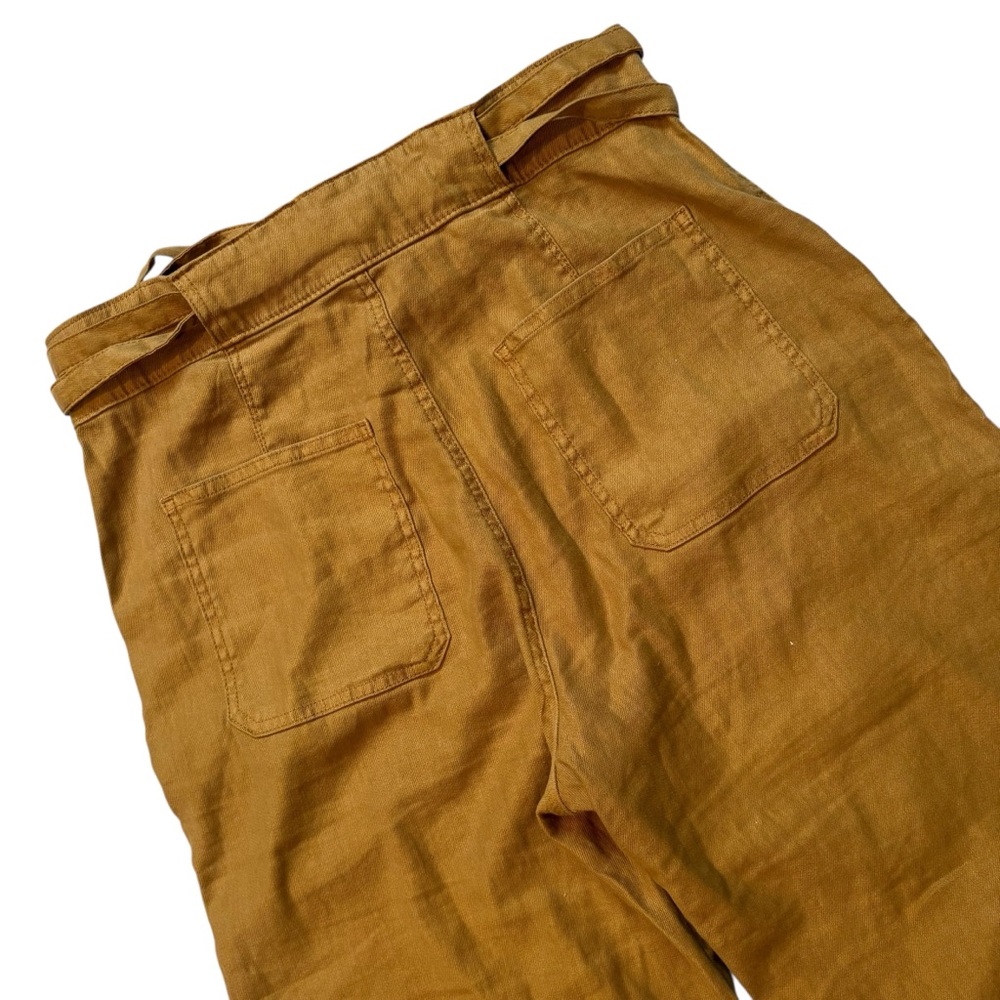 HUDSON (Anthropologie) Tie Waist Wide Leg Trouser in Desert Sand, Sz 32 - Picture 9 of 14